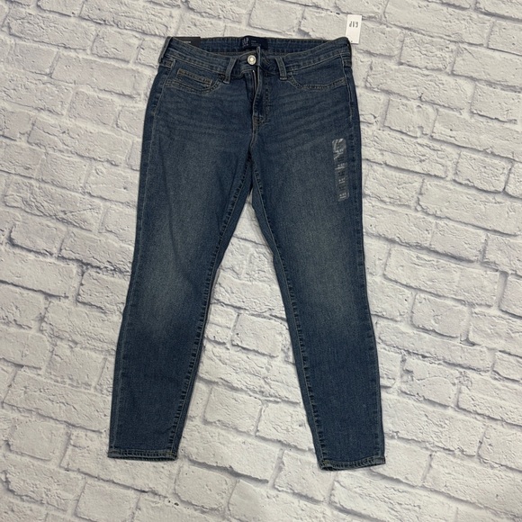 GAP Women's Classic Blue Denim Jeggings - Picture 3 of 7